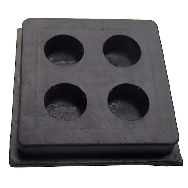 2" x 2" x 3/4" Anti Vibration Pad Heavy Duty All Rubber Isolation Pad